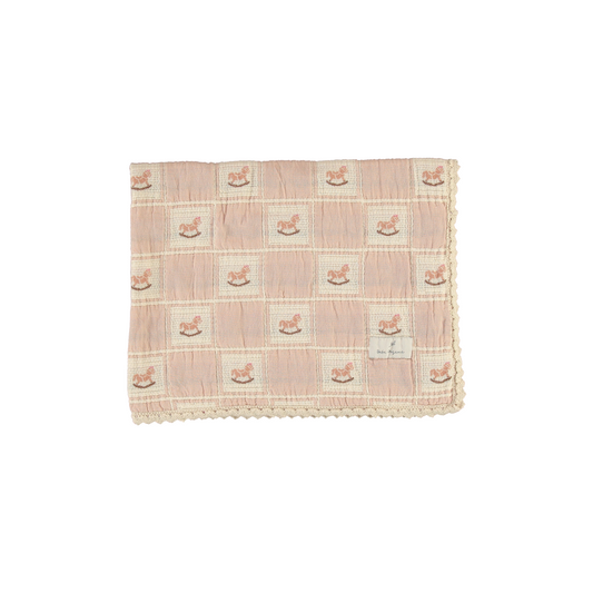 Bebe Organic Rocking Horse Blanket Mauve