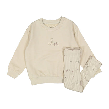 Ladida Layette Acorn Sweatshirt Set