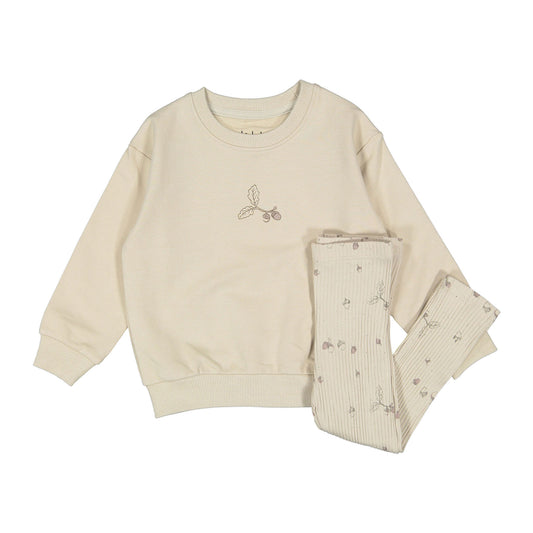 Ladida Layette Acorn Sweatshirt Set