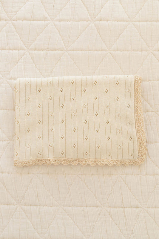 New Grain Knit Crochet Blanket