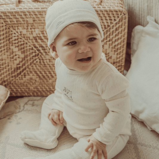 The Printed Bib - Blue Bluebelle