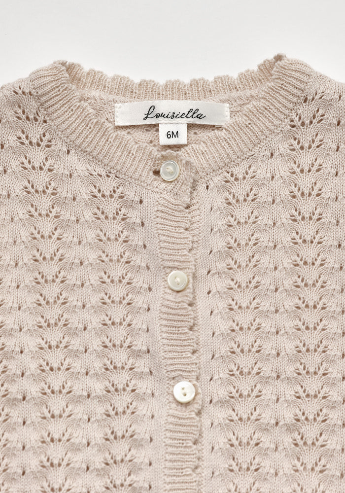 Louisiella Baby Lavera Knit Cardigan Pink