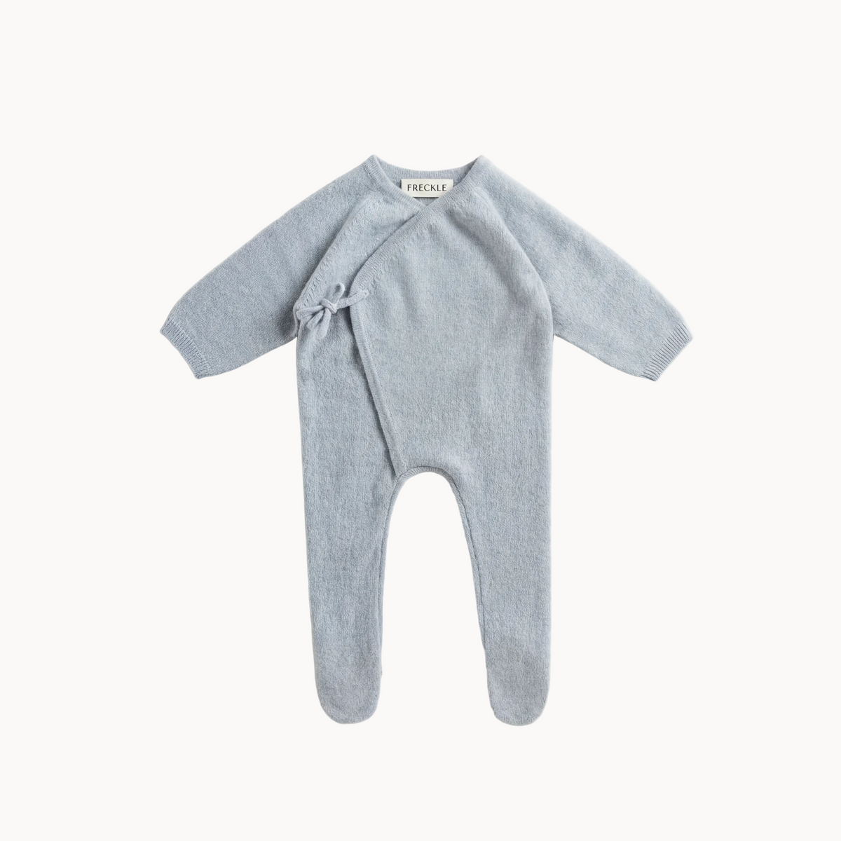 Cashmere Knit Babygrow & Bonnet - Blue
