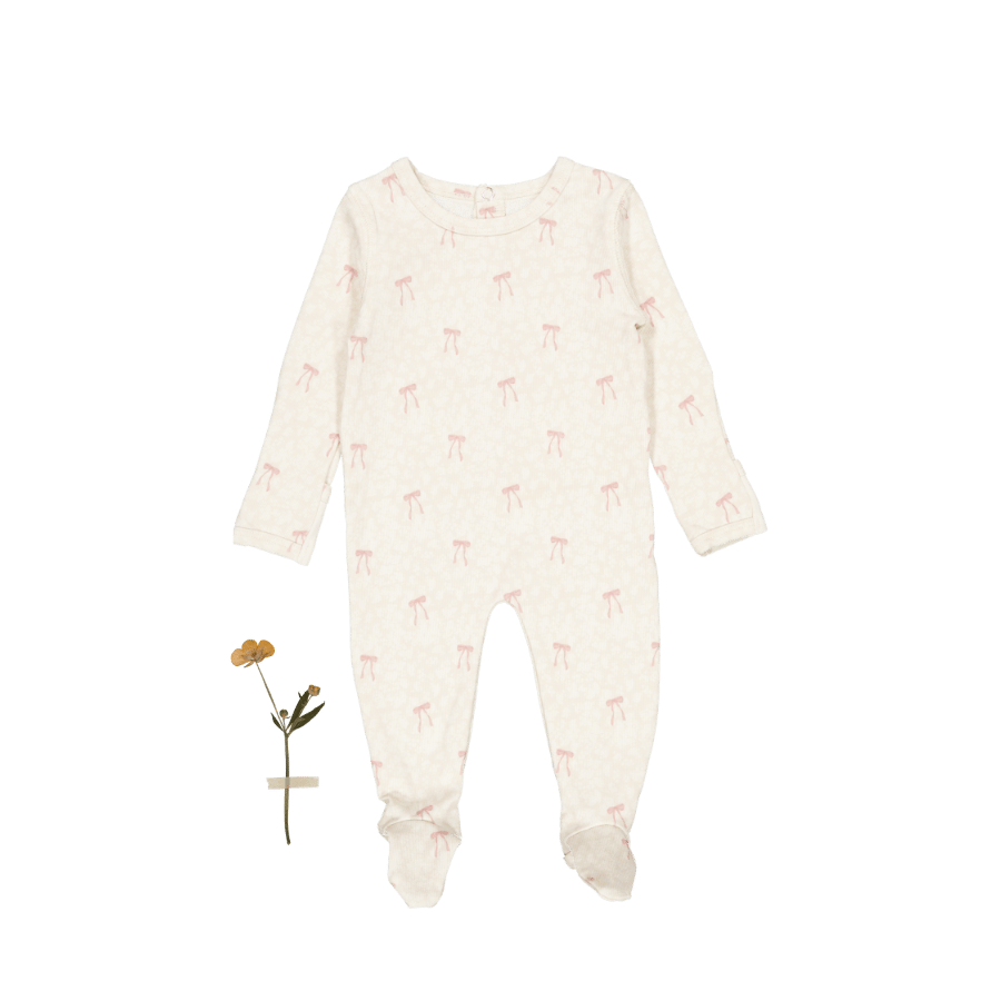 The Printed Romper & Bonnet - Heirloom Bow