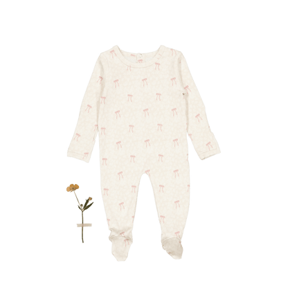 The Printed Romper & Bonnet - Heirloom Bow