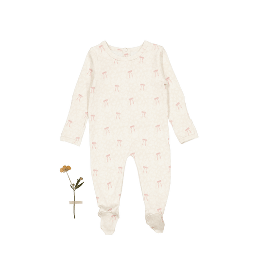 The Printed Romper & Bonnet - Heirloom Bow