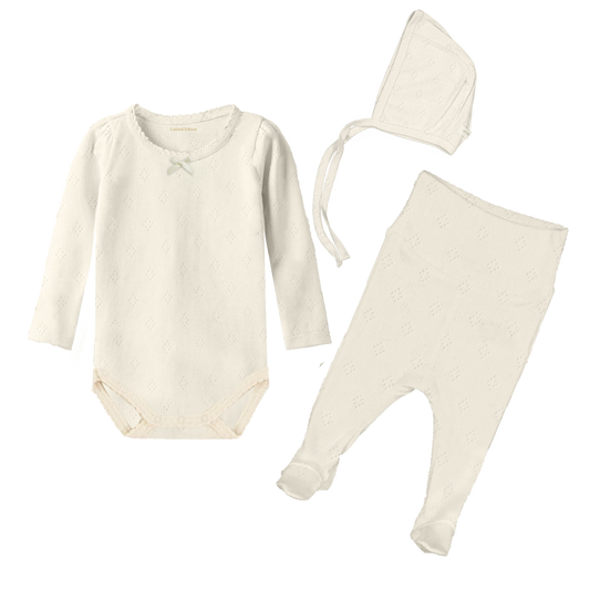 Milk Denmark Keepsake 3pc Pointelle Set