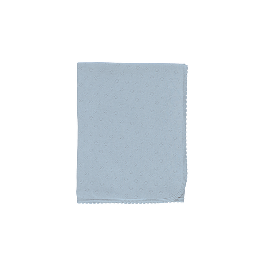 Bebe Heart Pointelle Sea Blanket  Heart