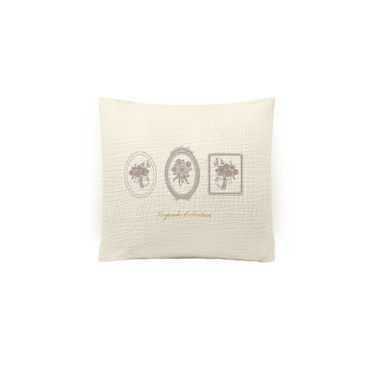 Milk Denmark Keepsake Girls Embroidered Filled Pillow
