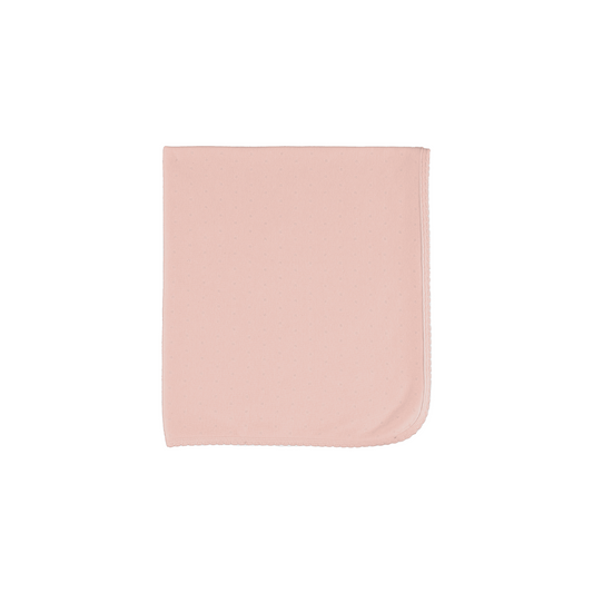Bebe Organic Pointelle Blanket - Blush