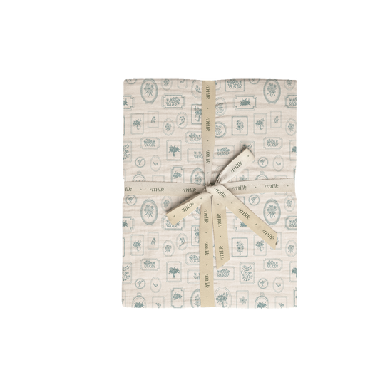 Milk Denmark Keepsake Boys Cradle Sheet