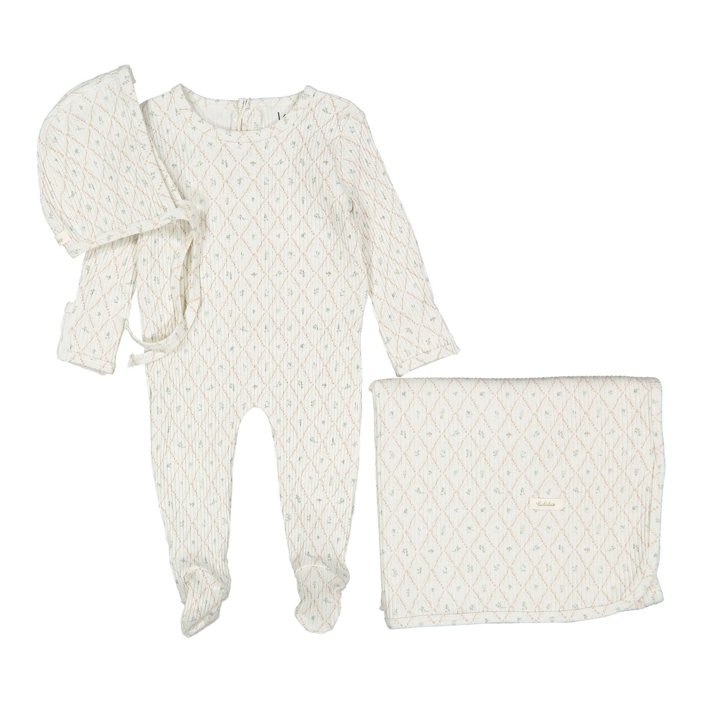 Ladida Layette Mauve Fairytale 3pc Set