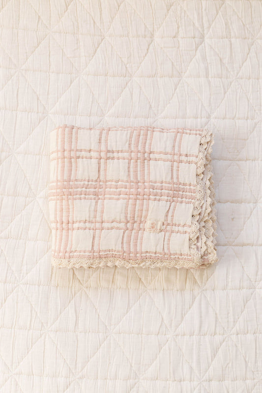 New Grain French Plaid Petal Blanket