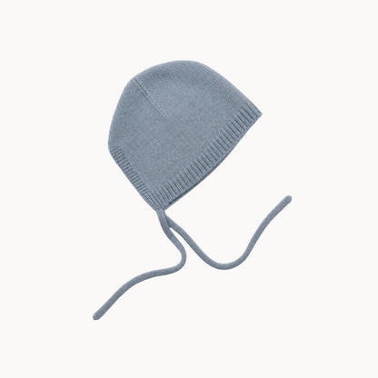 Cashmere Knit Babygrow & Bonnet - Blue