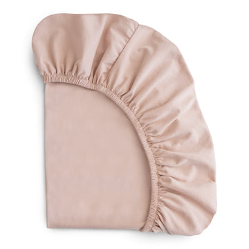 Mushie stretchy crib sheet - Blush