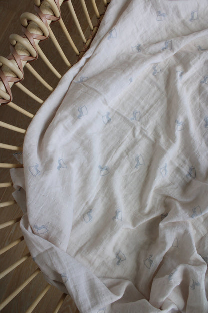 Little Threads
Little Blue Rocker Muslin Blanket