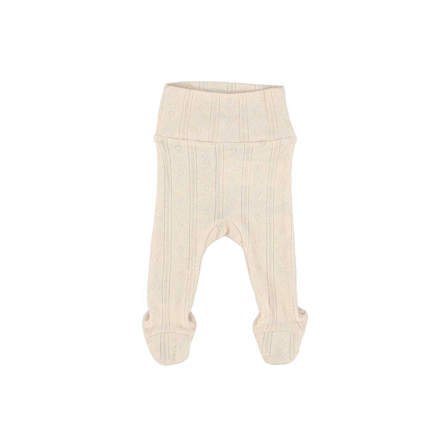 Bebe Organic Wrap Tee / Footed Leggings & Bonnet - Natural