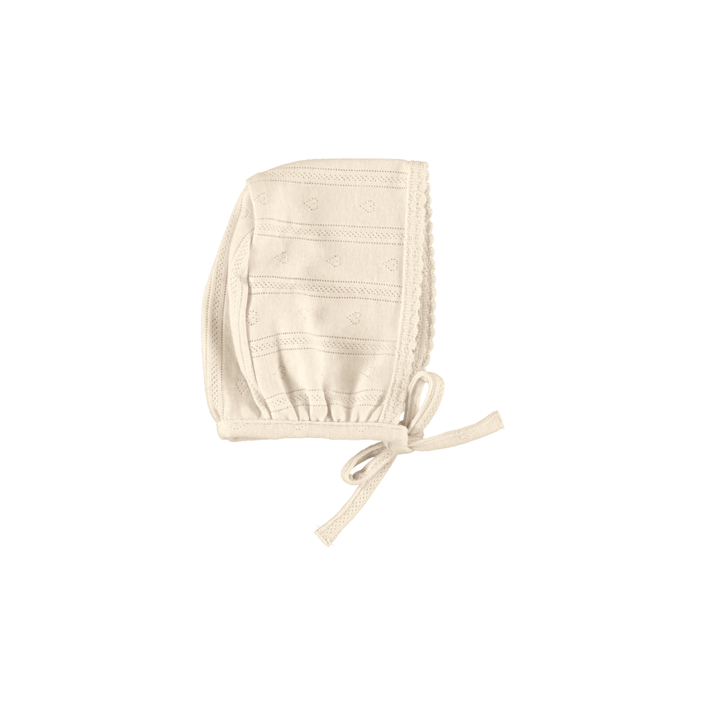 Bebe Organic Wrap Tee / Footed Leggings & Bonnet - Natural