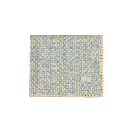 Bebe Organic Crochet Blanket Sky Blue