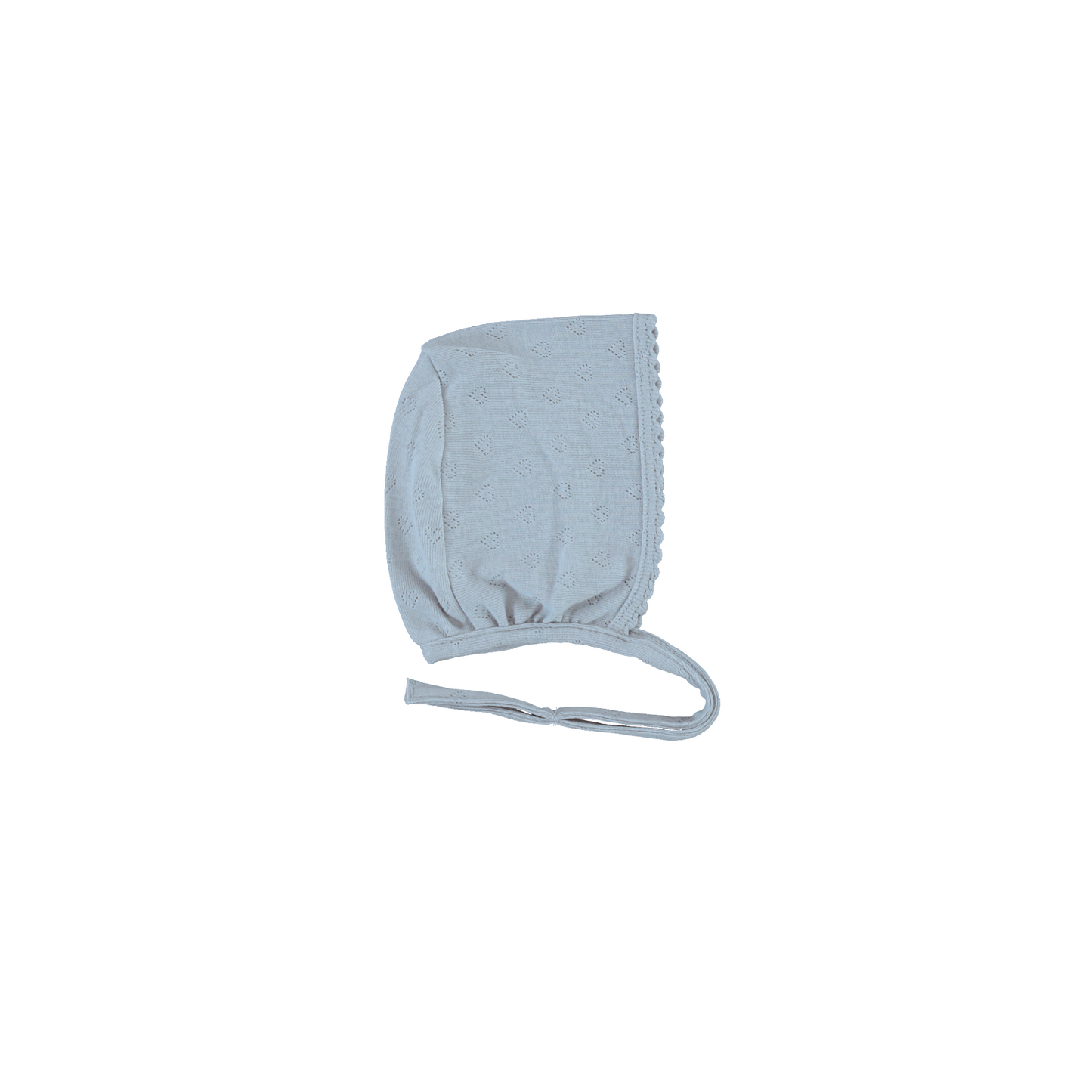 Bebe Organic Sea Heart Pointelle Wrap Overall + Bonnet