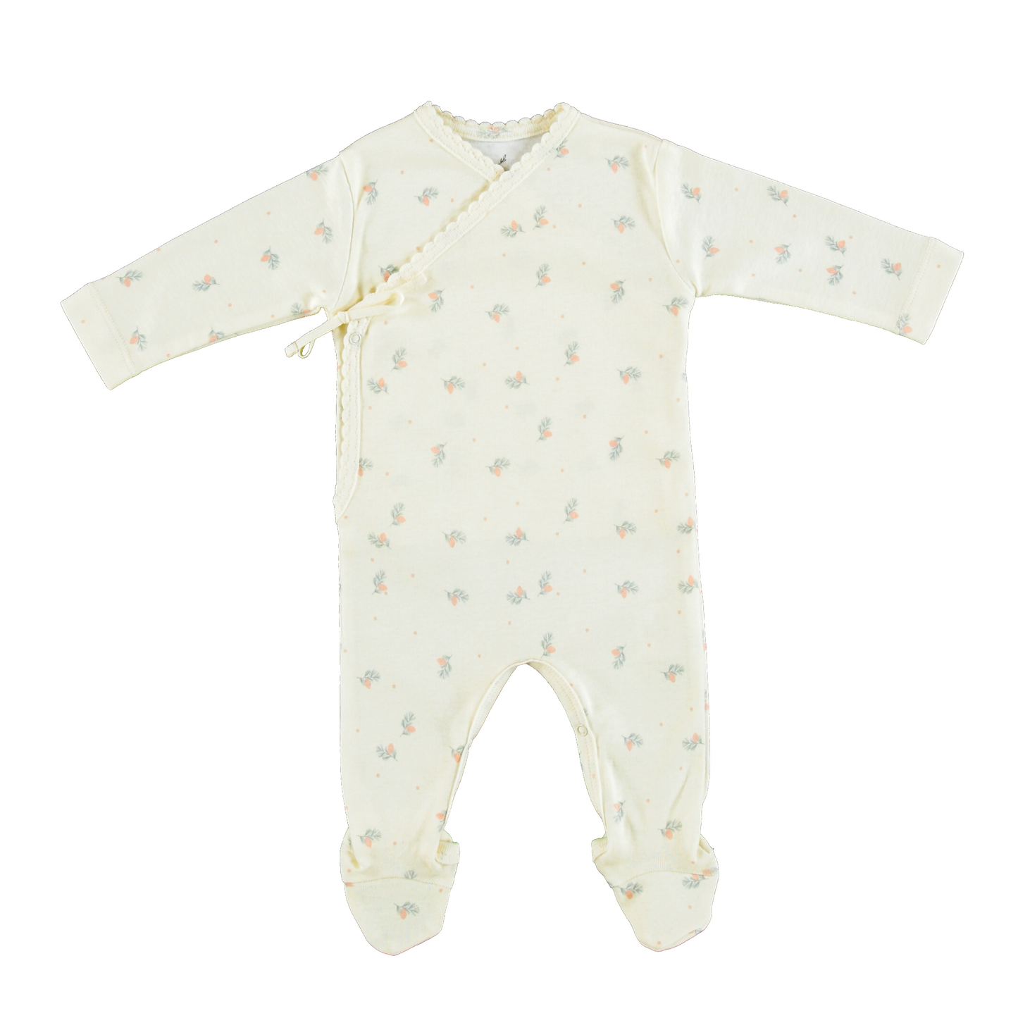 Bebe Organic Ayla Wrap Footie + Bonnet - Pink