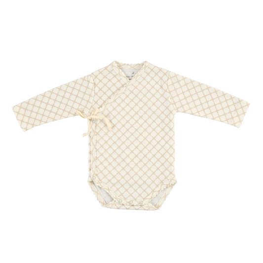 Maree Wrap Onesie & Footed Leggings Natural + Bonnet