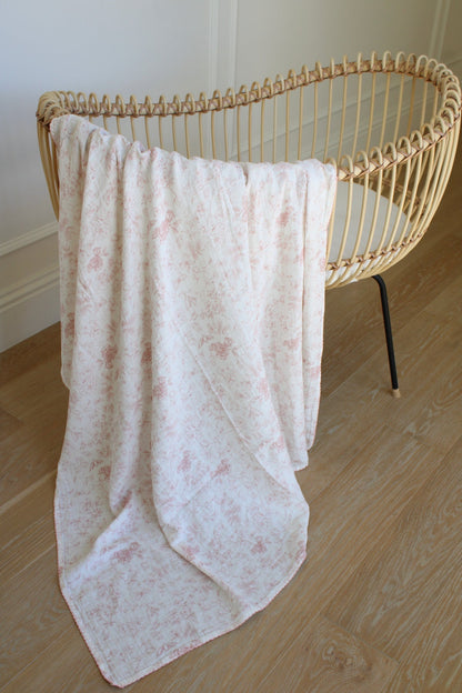 Little Threads
Rose Toile Muslin Blanket