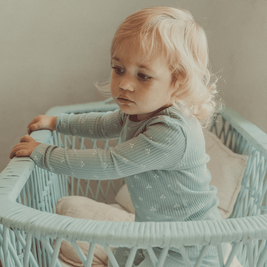 The Printed Romper - Sage Sprout