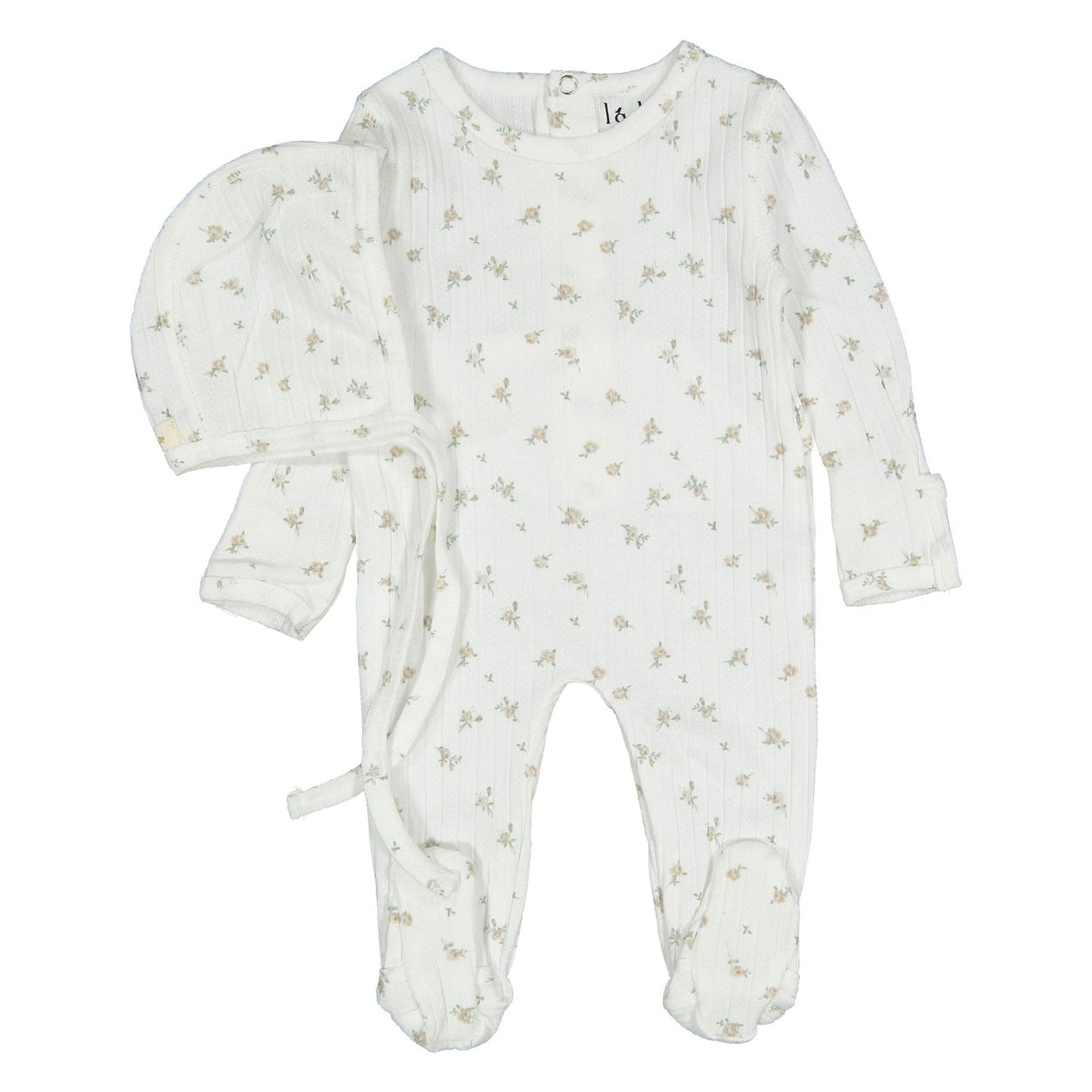 Ladida Layette

Peach Rose Footie+ Bonnet