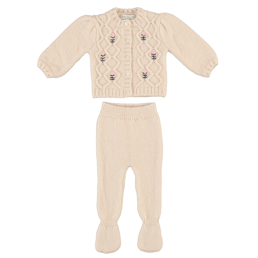 Bebe Organic Rosine Romper + Bonnet