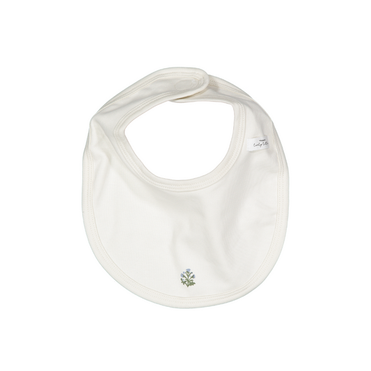 Lovely Littles Zara Embroider Bib - Blue